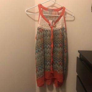 Orange tank top NWT